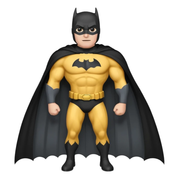 caucasian batman full body sticker