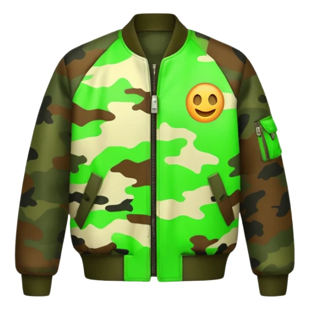 camo bomber sticker