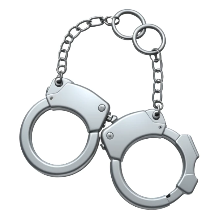Handcuffs – shiny metal cuffs bdsm style sticker