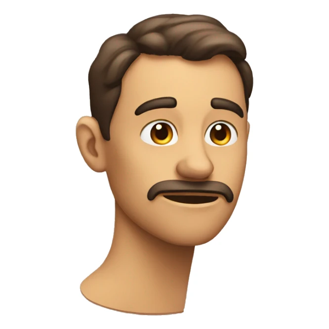 telling someone to shh with a big jawline sticker