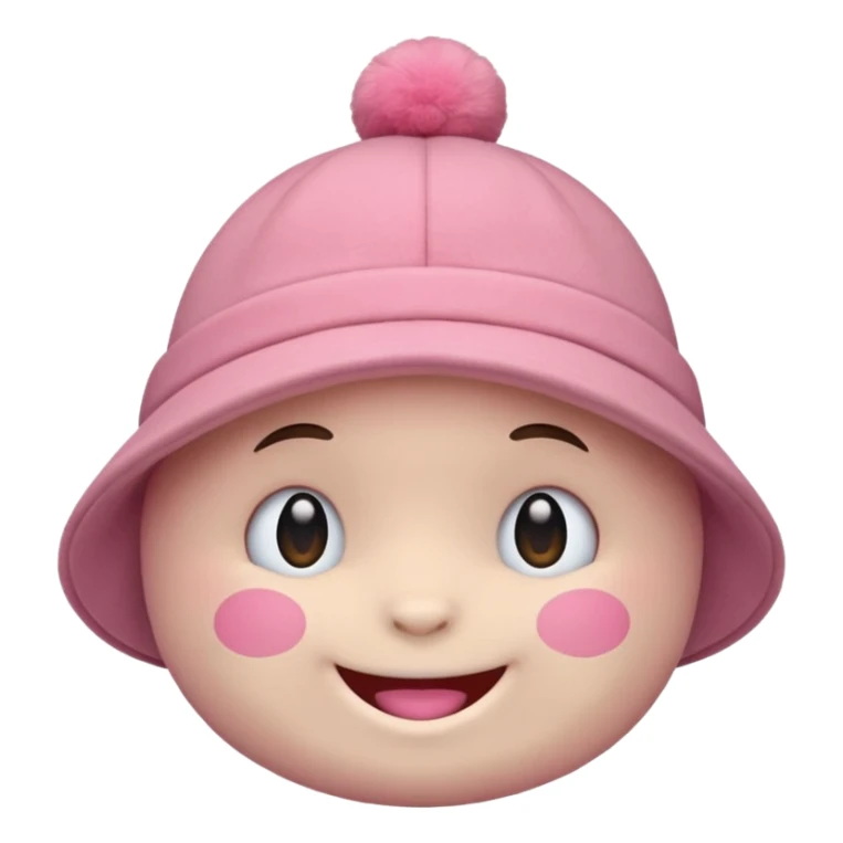 Labubu character smiling, iOS emoji style sticker