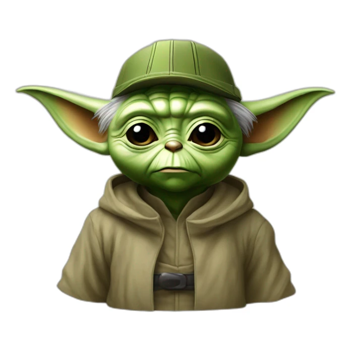 Yoda Ukrain army best general cap  sticker
