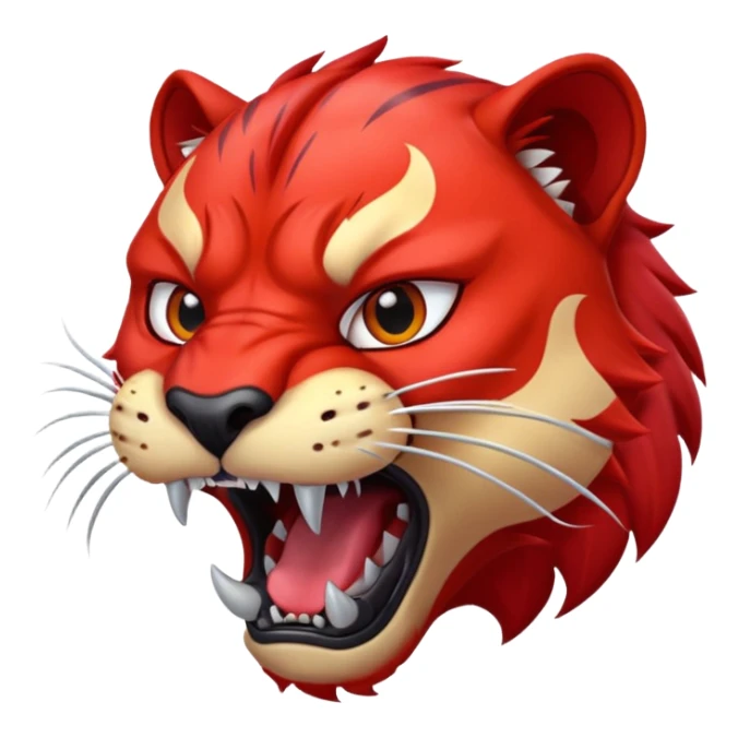 Red panther with killface sticker