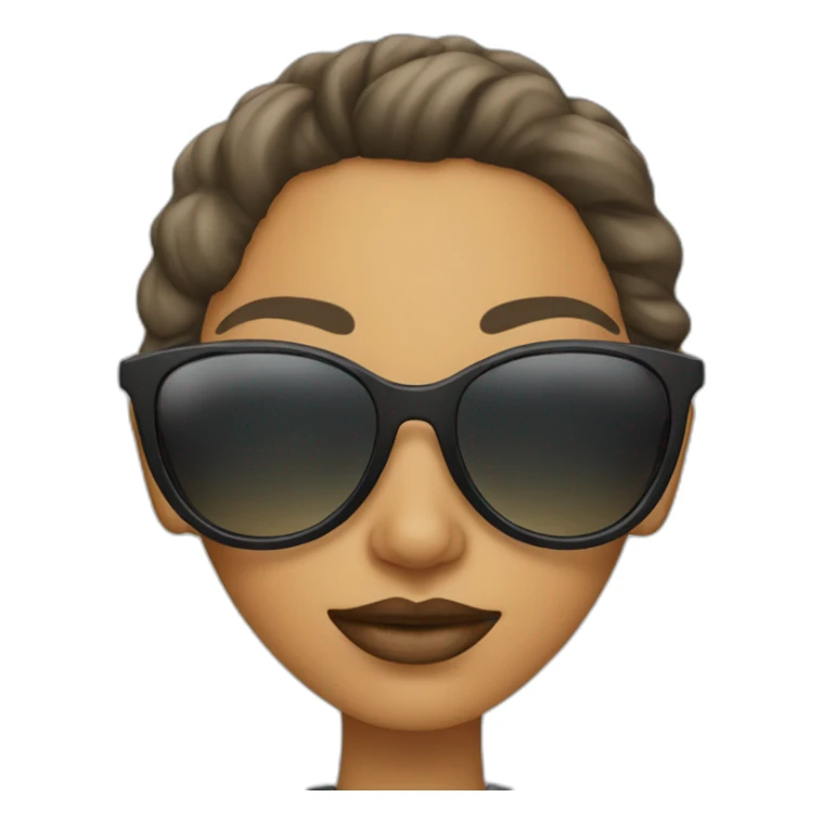 cool woman with sunglasses sticker