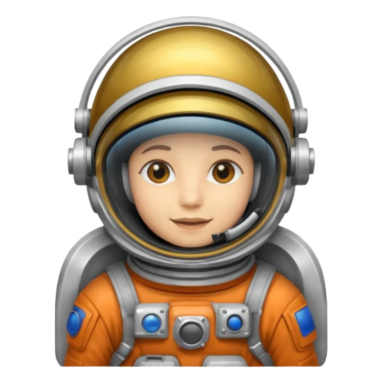 Astronaut helmet with Suggests a contained environment and communication. sticker