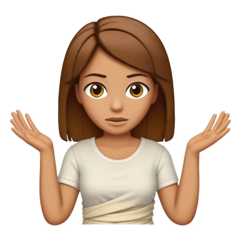 Mummy, his clothes:white T-shirt, brown hair sticker