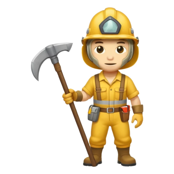 full body reptilian gold mining worker wearing a helmet sticker