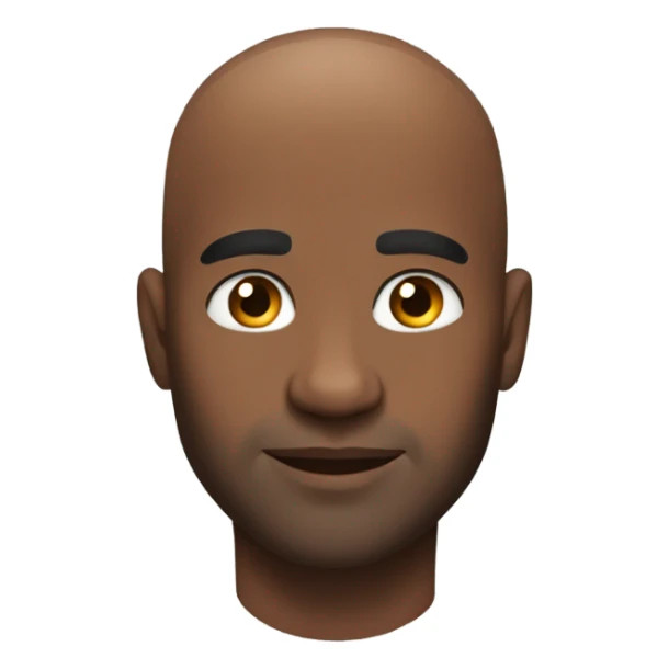 handsome shirtless bald black man gay sticker