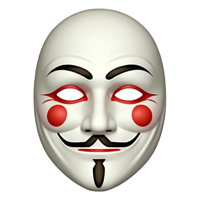 Guy Fawkes mask sticker