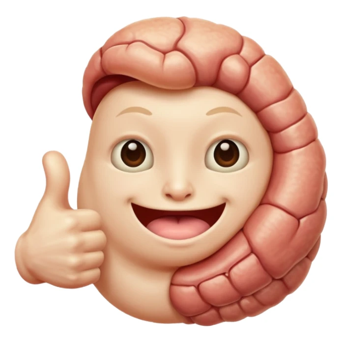 Thumbs up growing on a thumbs up like a tumor. sticker