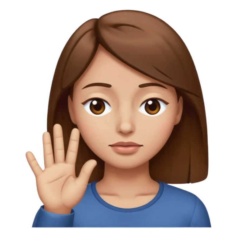 one eye close like giving a blink with hand pointed  sticker