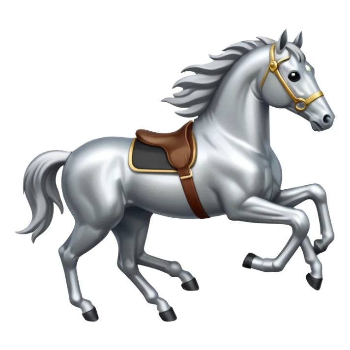 Ford mustang metallic  horse  sticker