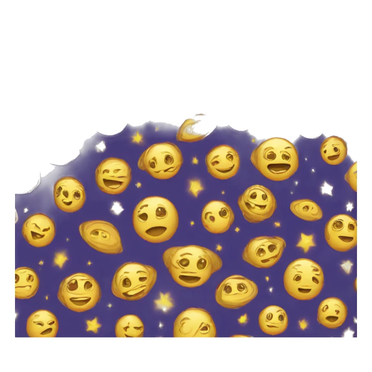 Person wearing t shirt filled with golden galaxies sticker