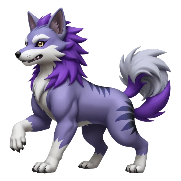 WereGarurumon-Mightyena-fusion sticker