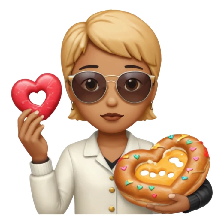 🍞🥐🇫🇷🥖🧀🍩😎🥺❤️🔮 combine every one of those emojis sticker