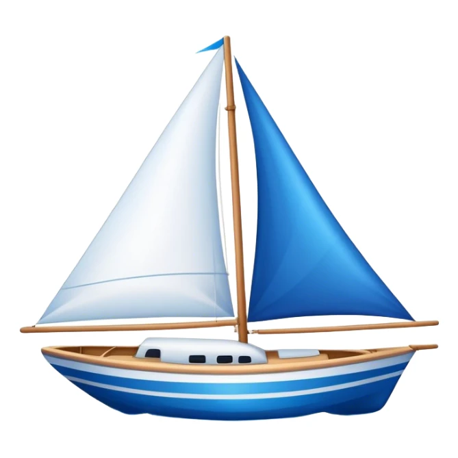 Sailboat - Sunfish (Model Year: 2021) (Iconic colour: Bright sail with blue and white) sticker