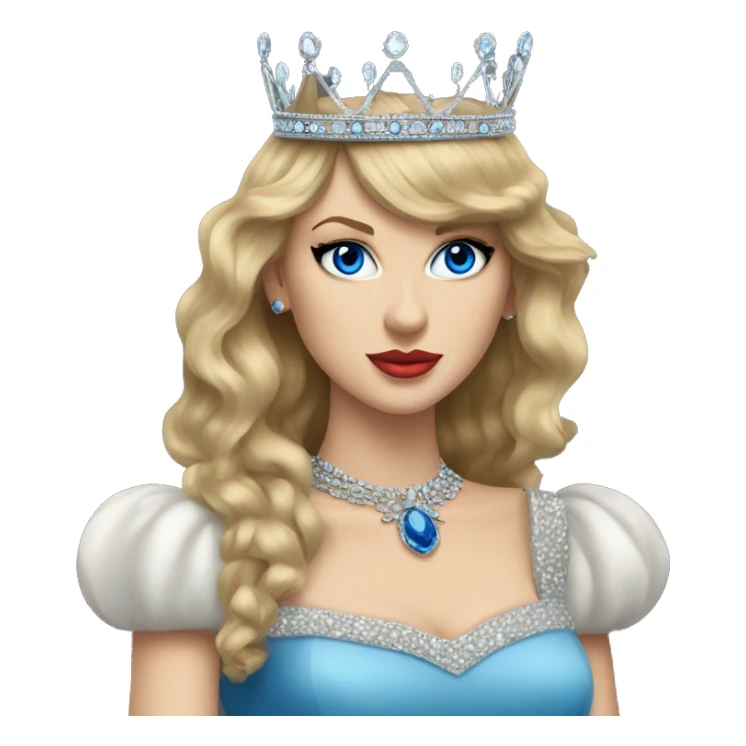 Queen taylor swift with blue eyes and crown sticker