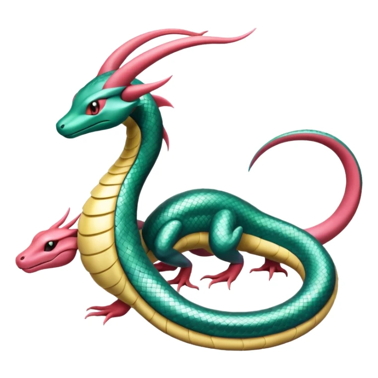 Cresselia-Seviper-Milotic-Rayquaza-fusion sticker