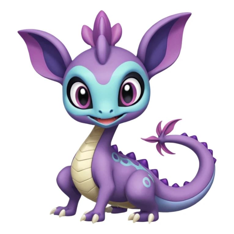 Meloetta-Goodra-Spyro-Toothless-Stitch-Pokémon-Fakémon-creature-hybrid sticker