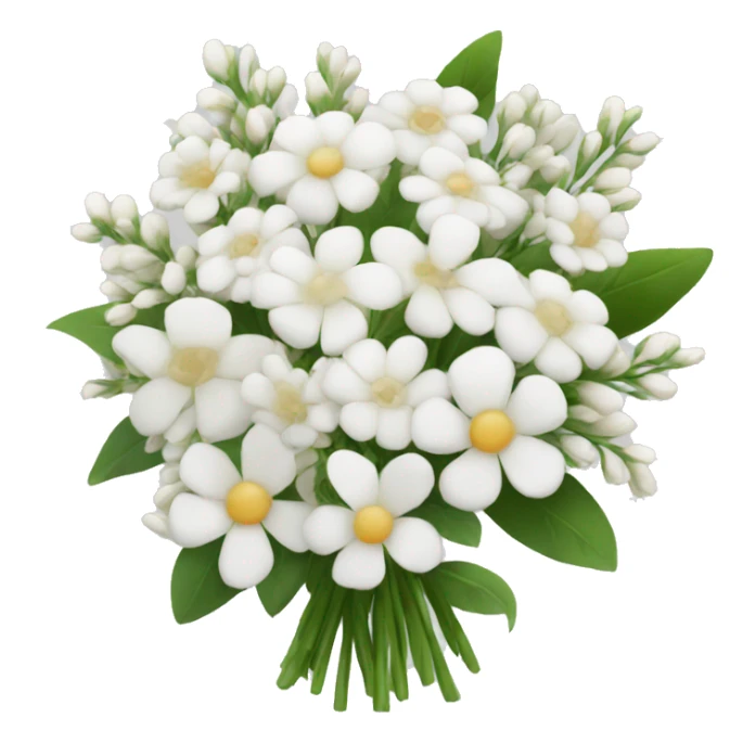 white bouquet of flowers  sticker