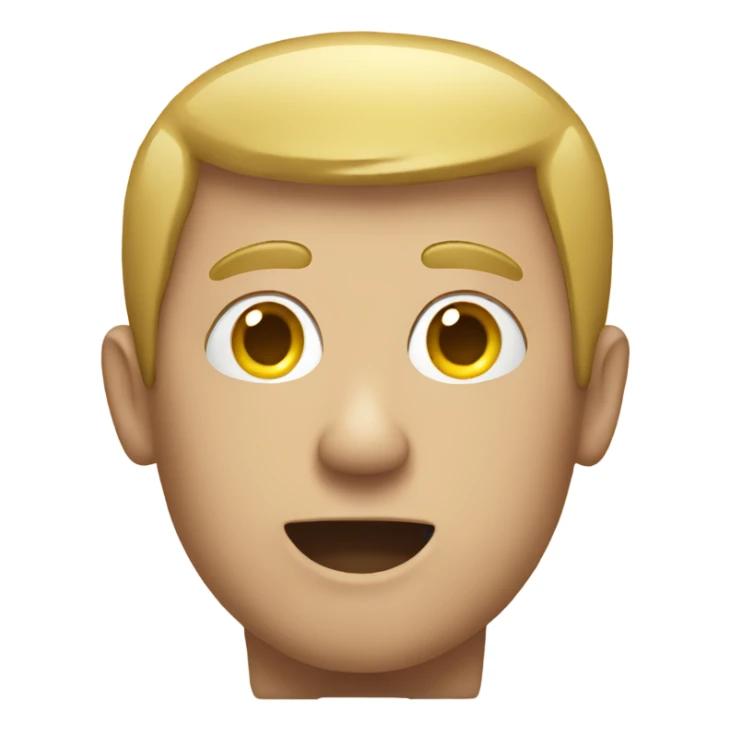 A man head coming out of a toilet sticker