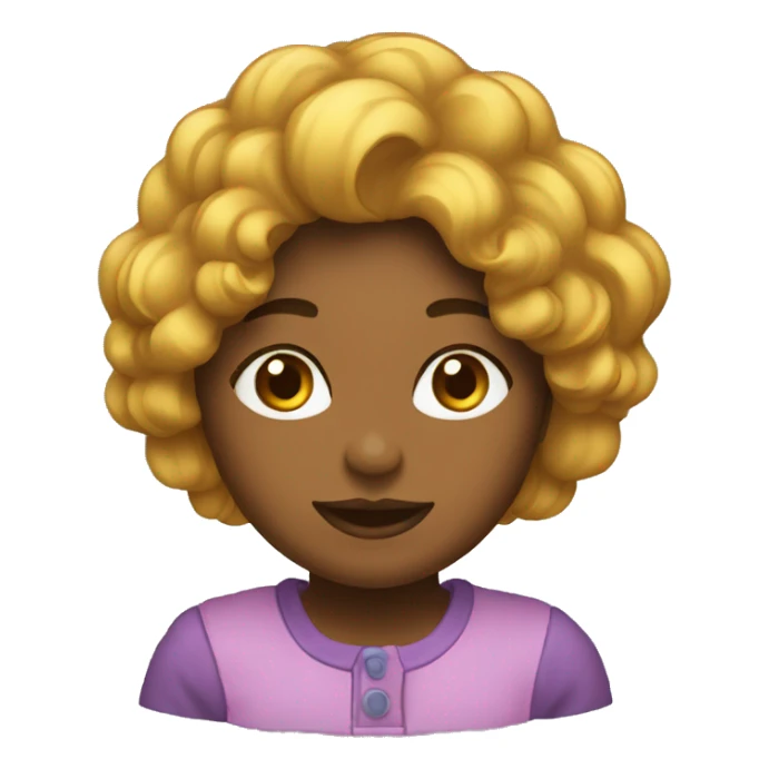 Diseñadora grafica morocha pelo ondulado sticker