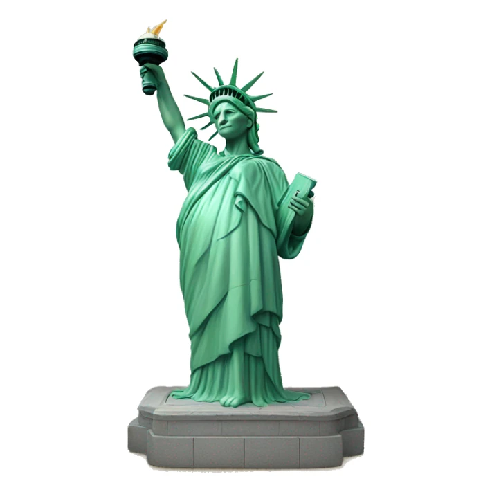 photorealistic statue of liberty sticker