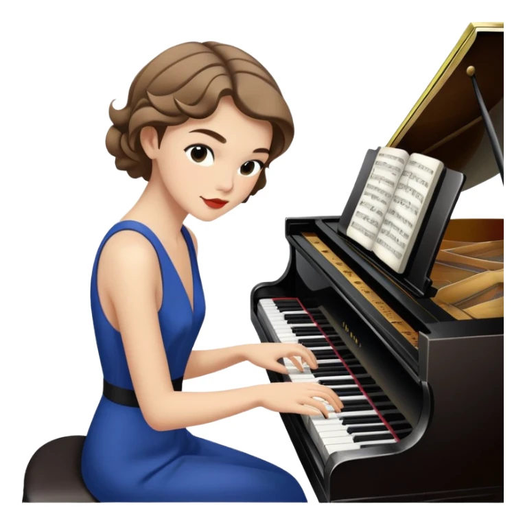 Arizona Muse playing the piano sticker