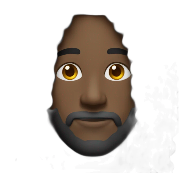 Homme noir avec des locks longues sticker