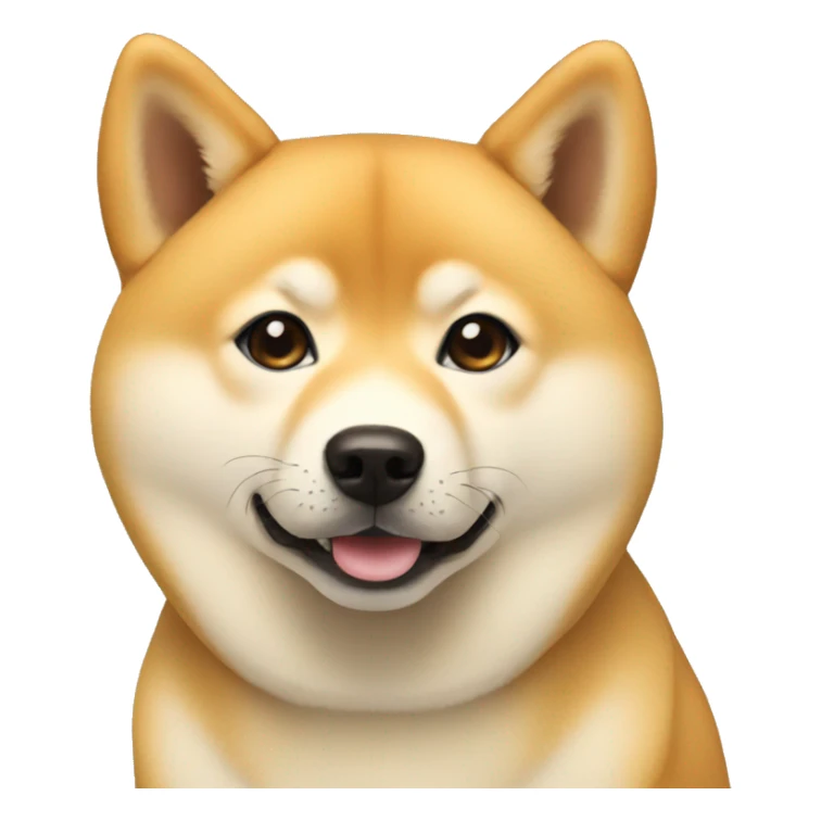 Small blonde shiba inu dog sticker