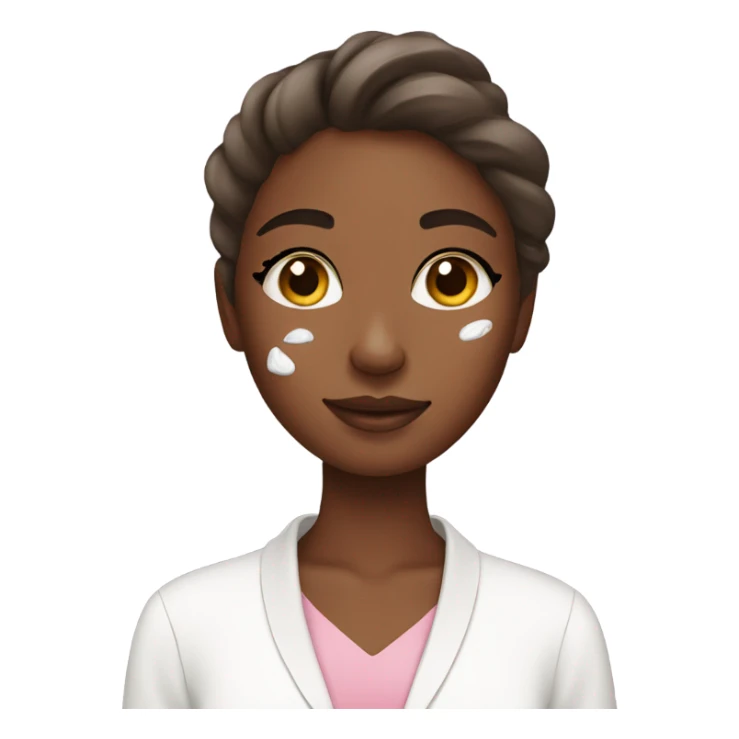 Girl doing her skin care  sticker