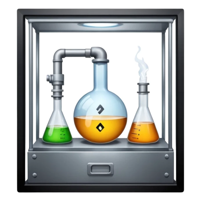 Secretive lab in a deserted place sticker