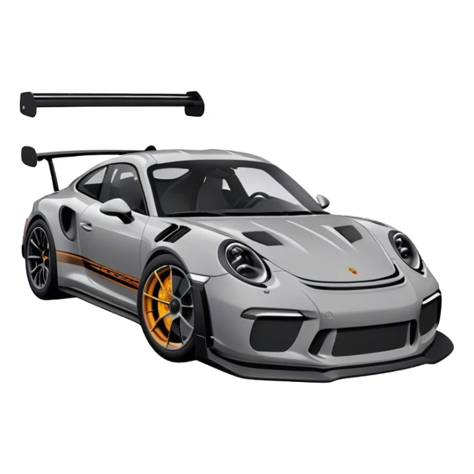 Porsche GT3RS - Porsche (Model Year: 2021) (Iconic colour: Grey and Black) sticker