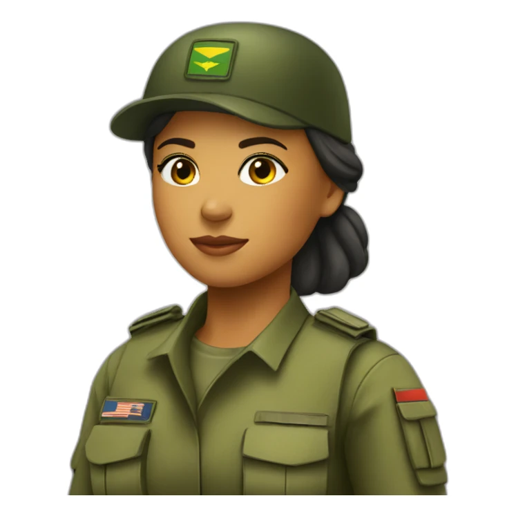 soldier girl brazil sticker