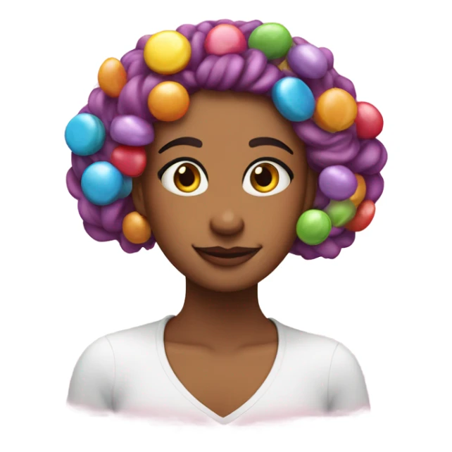 Venelope von sweetz with candy on her hair sticker