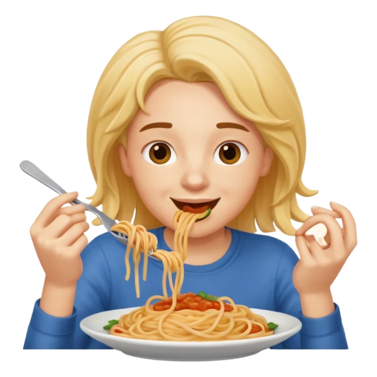 Tung tung sahur eating spaghetti  sticker