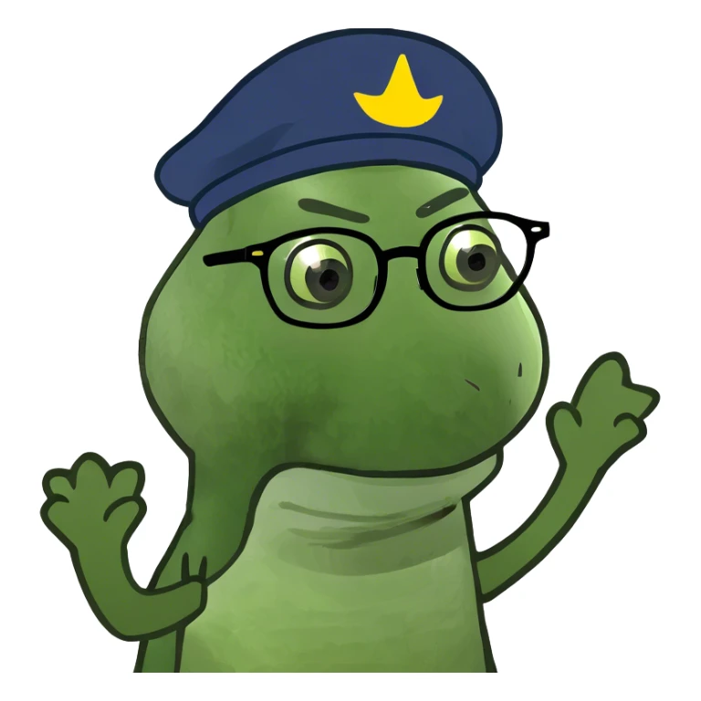 a leek with arms and eyes sticker