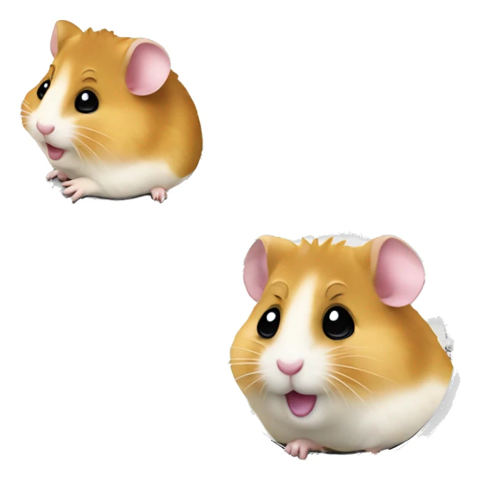 the hamster is depicted on the coin  sticker