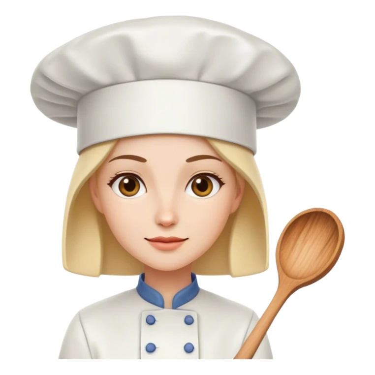 Woman in cooking hat sticker