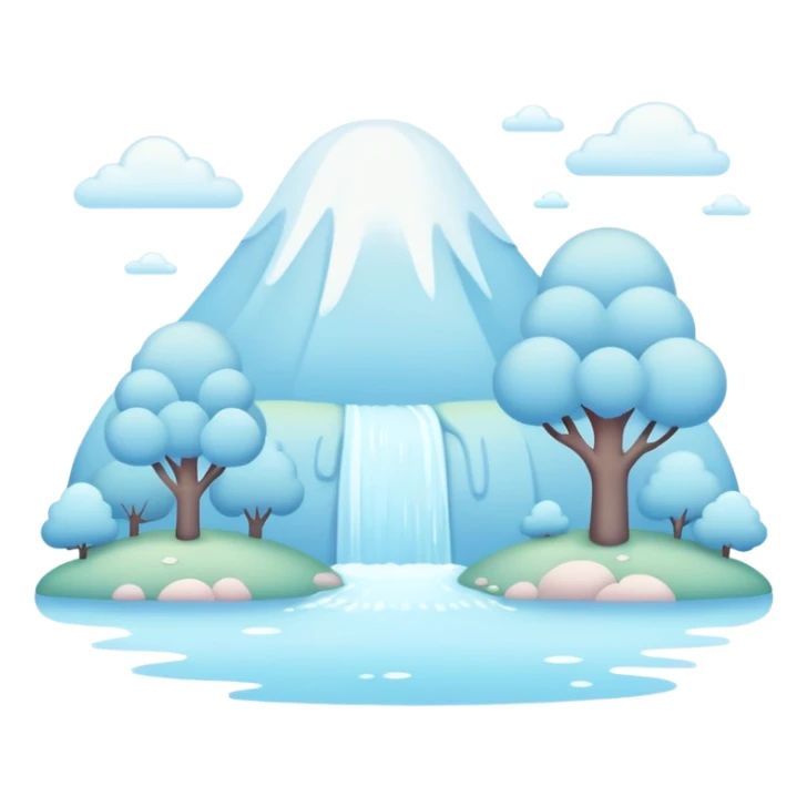 Cute Kawaii Pastels Blue Pale Aesthetic Scenery Deco sticker