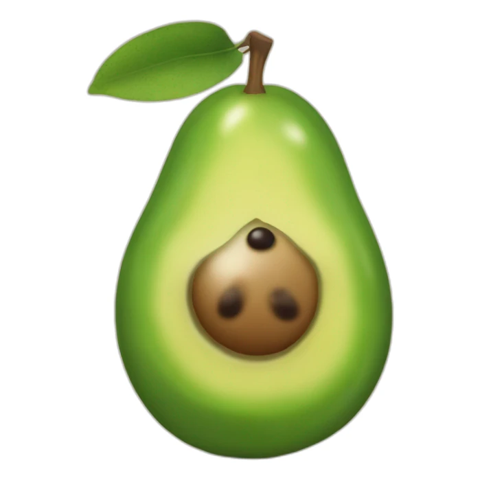 Avacado kiwi holding a sign that says simp sticker