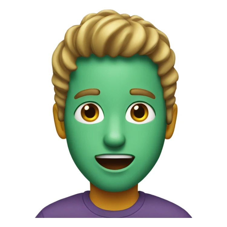 The face of a man's surprise sticker