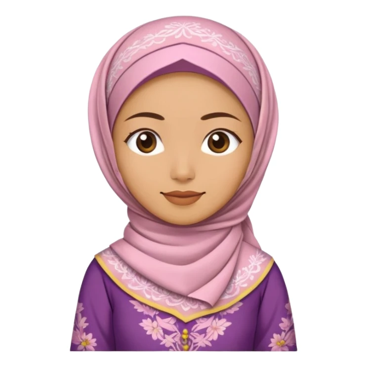 Malay women wearing traditional clothing  sticker