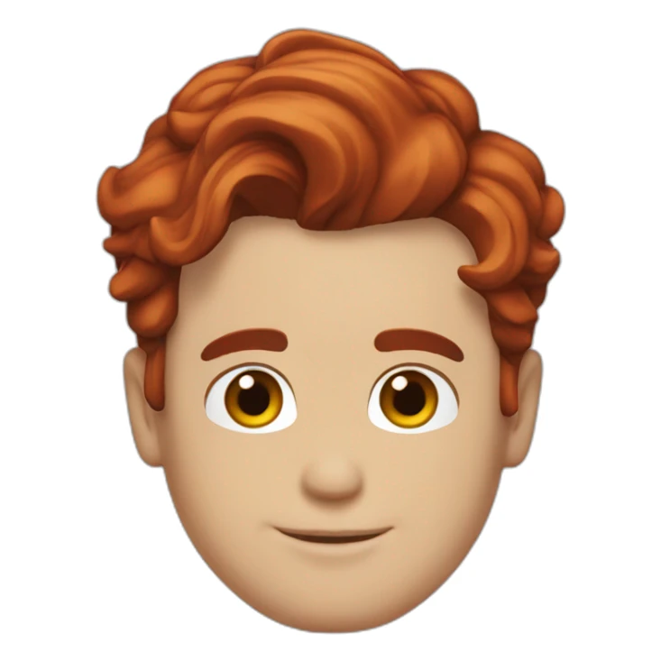 Matt bomer with red hair sticker