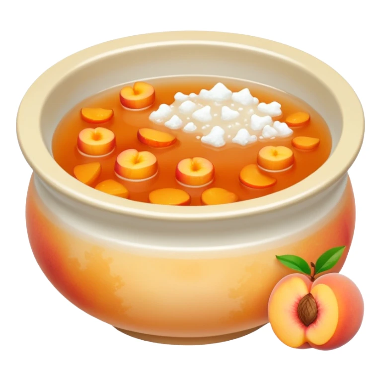 snow fungus and peach gum soup sticker