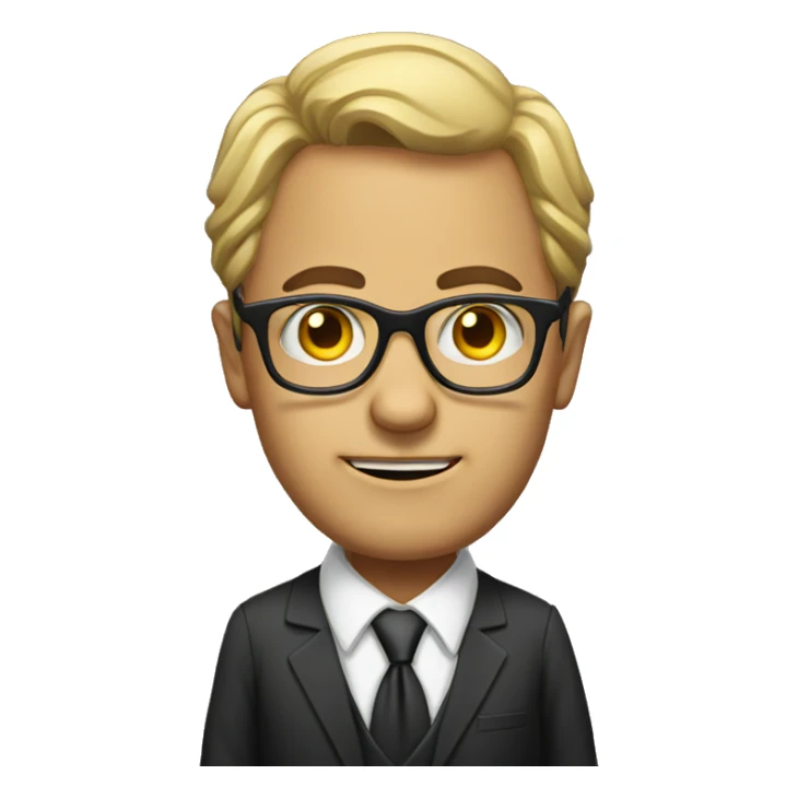 lawyer glasses scary sticker