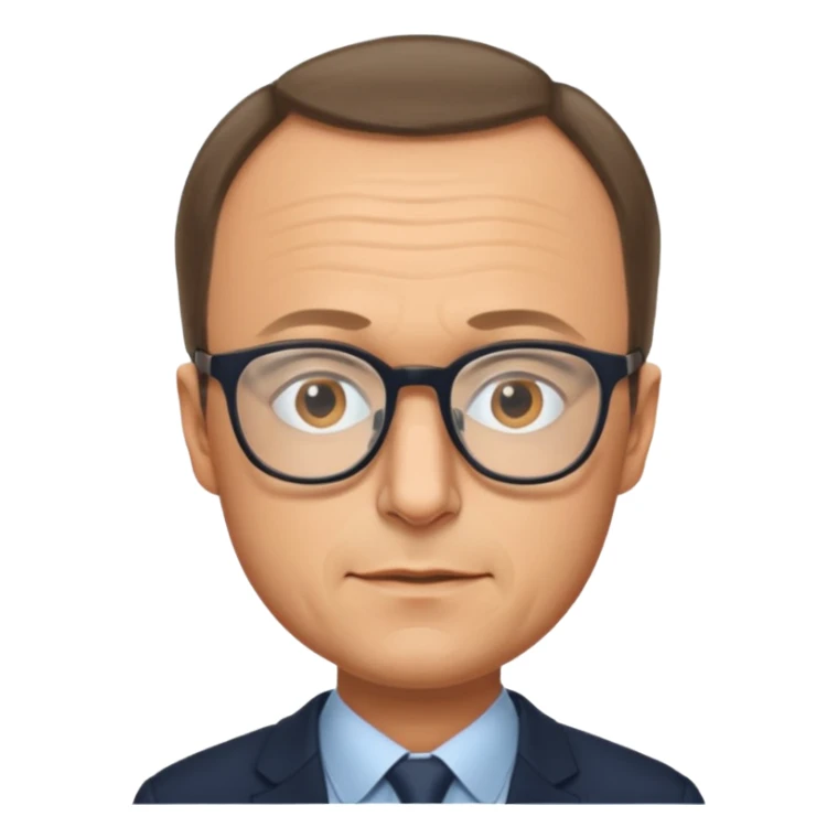 Friedrich Merz emoji, with glasses sticker