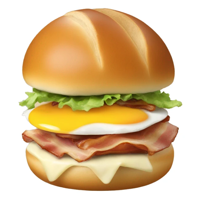 an egg bun, like you'd get from a NYC bodega. Egg, bacon, cheese on a bun. sticker