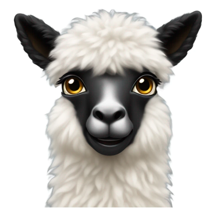 Cria with lovely eyes and fluffy fur  sticker