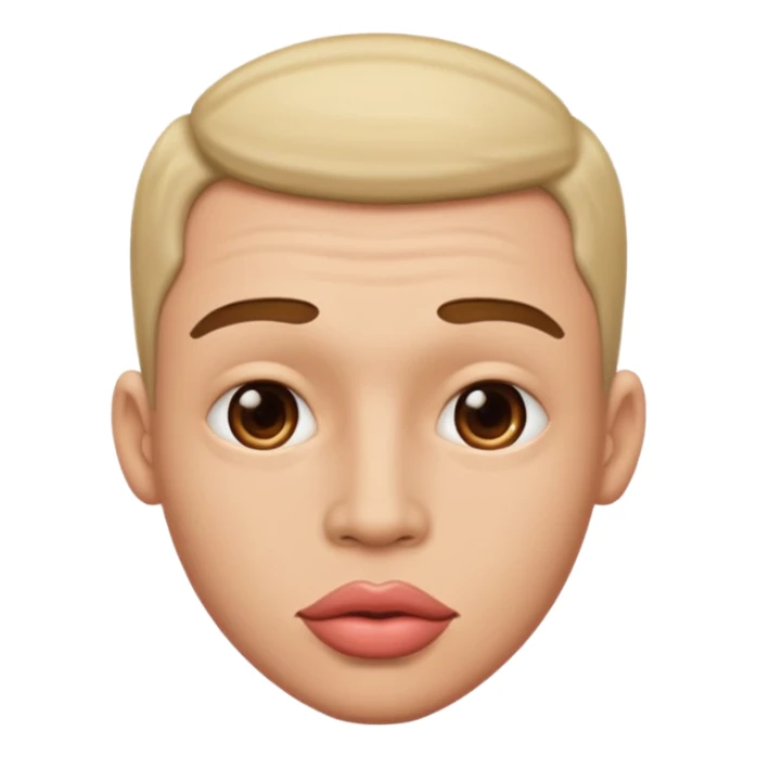 Male with big lips  sticker